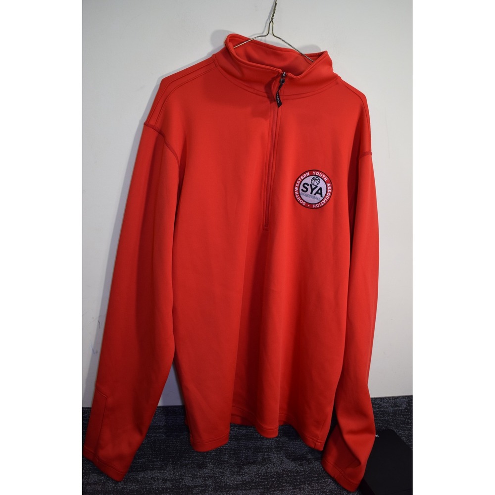 Southwestern Youth Assoc SYA 1/4 Zip Sweater Sweatshirt Basketball MENS XL Red